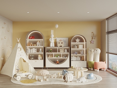 Children's Playroom Toy Room Children's Activity Room Children's Toys Doll model