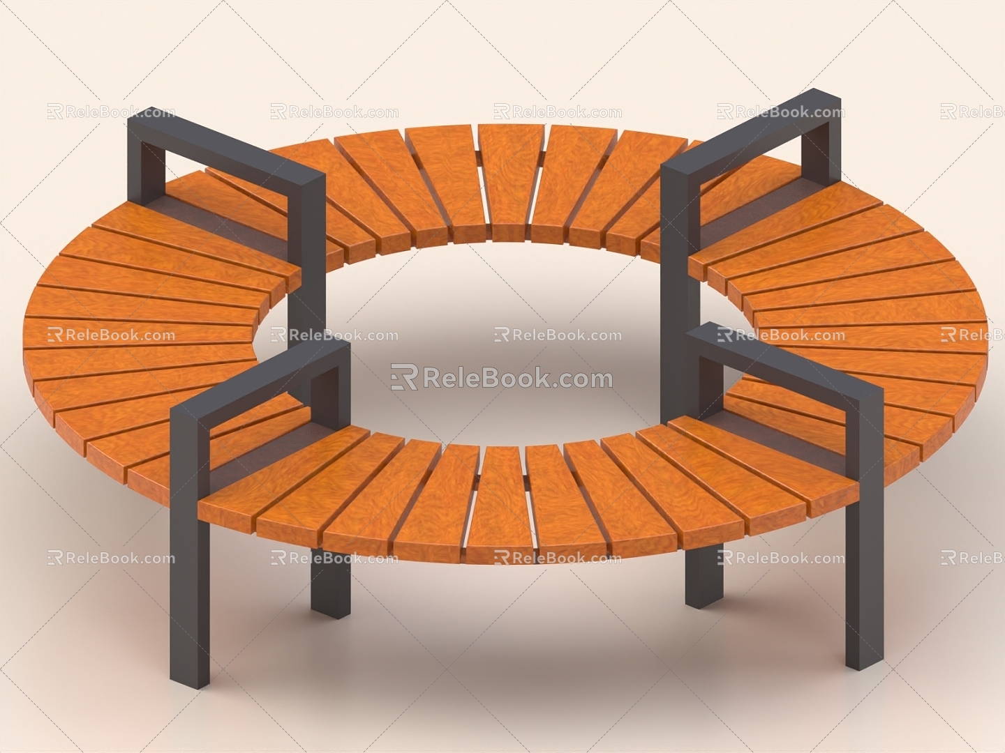 Public Chair Park Chair Outdoor Chair Leisure Chair Park Bench Public Bench Ring Chair 3d model