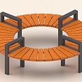 Public Chair Park Chair Outdoor Chair Leisure Chair Park Bench Public Bench Ring Chair 3d model