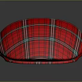 Stylish Red Plaid Hat Design Featuring Classic Checkered Pattern For Daily Fashion Use