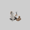 Decorative Ornament Set With Couple Figurine Photo Frame And Aromatherapy Candles