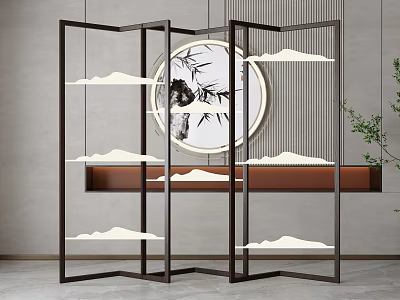 Screen partition 3d model