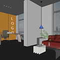 Modern Studio 3d model