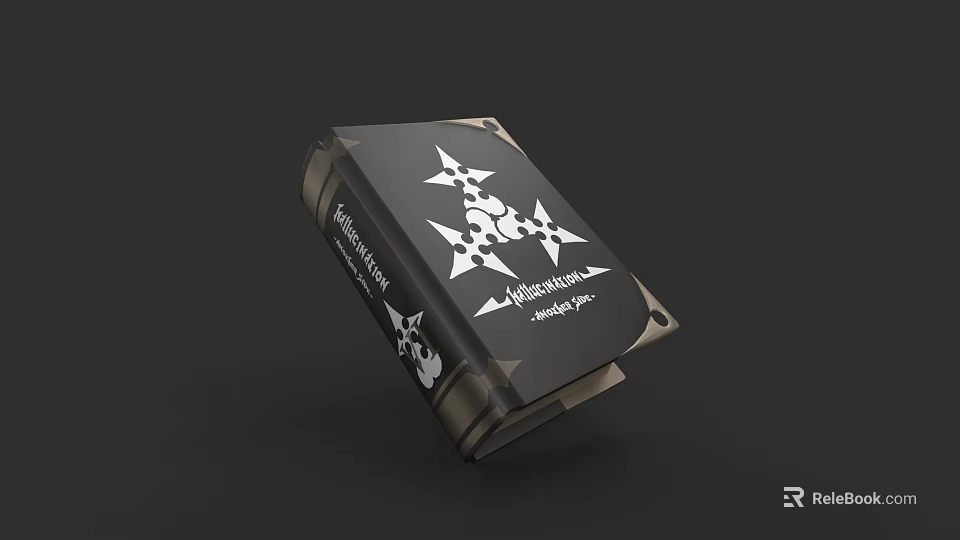 Fallen Angel Character With Shadow Strike Design And Star Pattern On Black Box 3d model 