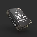 Fallen Angel Character With Shadow Strike Design And Star Pattern On Black Box
