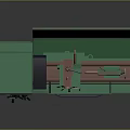 Green Industrial Machine Tool With Control Panel Rotating Parts And Steel Structure