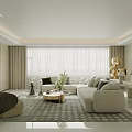 Elegant Modern Restaurant Interior With Floor to Ceiling Windows Comfortable Seating And Decorative Items