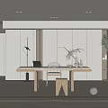 Modern study 3d model