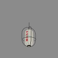 Modern Minimalist Chandelier Design With Metal Frame And Cylindrical Lampshade