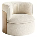 Fabric Upholstered Beige Accent Chair With Curved Armrests Padded Seat And Multiple Color Options