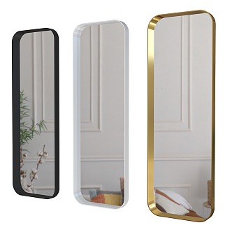 Mirror Square Mirror Decorative Mirror European Mirror Shop Mirror 3d model