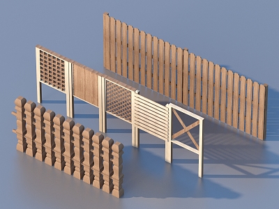 Fence Guardrail 3d model