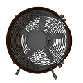 Modern Air Cooler Fan With Metal Body Circular Design Stable Base And Efficient Cooling