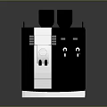 Modern Black Desktop Computer Tower With Control Panel And Interface Ports 3d model