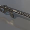 T4Mlok submachine gun carbine automatic rifle machine gun assault rifle low face number low model simple model game film and television level 3d model