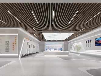 Modern Exhibition Hall Sales Office Exhibition Hall 3d model