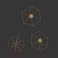 Patio Umbrella Brown Design With Black Frame Different Sizes For Outdoor Garden Terrace Use