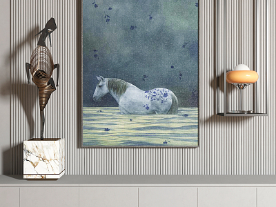 Modern Animal Painting Abstract Decorative Painting model