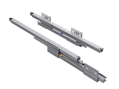 Heavy Duty Metal Drawer Slides with Ball Bearing for Furniture Hardware 3d model