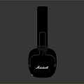 Professional Black Over Ear Headphones With Soft Leather Earpads Sleek Design And Glossy Finish