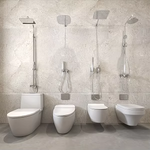 Modern toilet seat shower 3d model