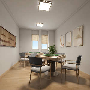 Modern Chess Room 3d model