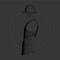 Historical Ancient Medieval Metal Body Armor With Helmet And Leather Belt