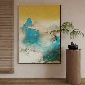 New Chinese Decorative Painting 3d model