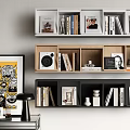 Modern Bookshelf 3d model