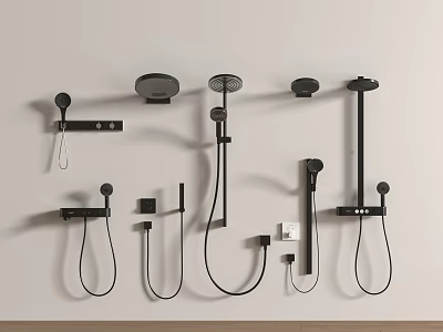 Shower French Shower 3d model