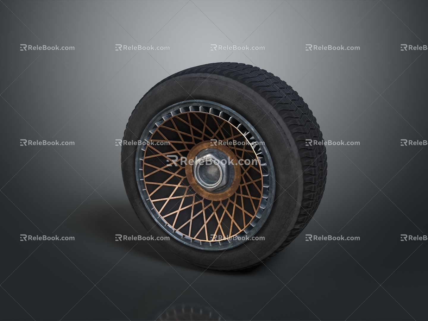 Tire tire wheel hub Volkswagen wheel hub Volkswagen tire new tire car outer tire car wheel hub 3d model