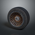 Tire tire wheel hub Volkswagen wheel hub Volkswagen tire new tire car outer tire car wheel hub 3d model