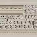 Gypsum line gypsum components carved 3d model