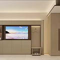 Hotel Room With Minimalist Design White Bedding Beige Walls And Light Colored Flooring