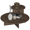 Wind coffee table combination 3d model