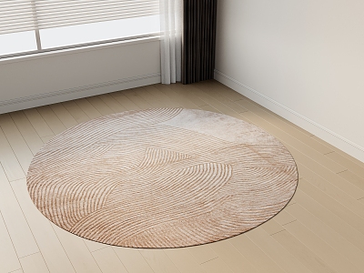 Round carpet 3d model