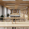 Modern Library 3d model