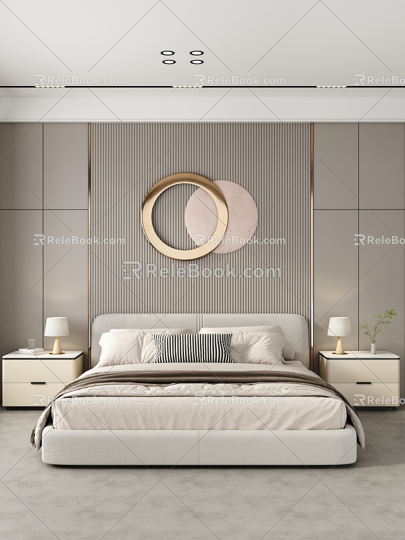 Light Luxury Bedroom Bedding model