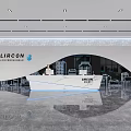 Modern LIRCON Reception Area With Polished Floor Lighting Design And Logo
