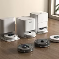Smart Robotic Machines Multiple Robot Vacuums With Docking Stations For Home Cleaning 3d model