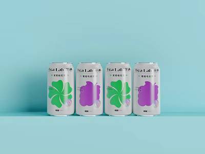 Beverage wine fruit juice milk cans 3d model