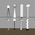 Modern minimalist floor lamp floor lamp creative floor lamp 3d model