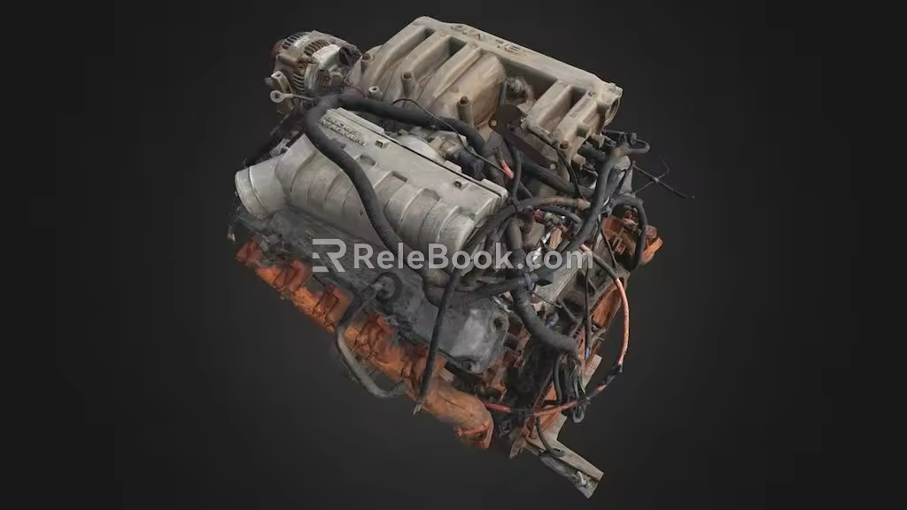 LV10 engine 3d model