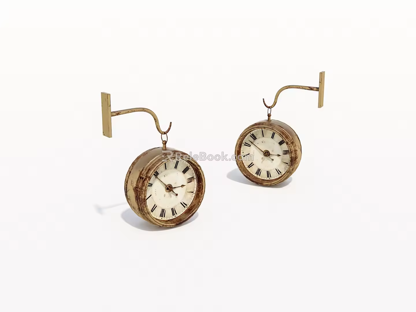 Old clock clock 3d model