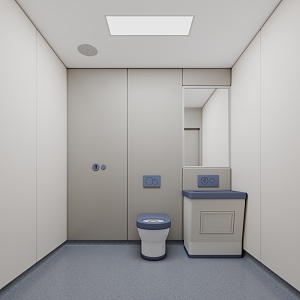 Modern Indwelling Room Talking about Residential Toilet 3d model