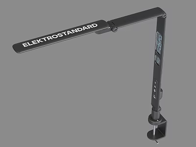ELEKTROSTANDARD Black LED Desk Lamp With Adjustable Arm And Control Buttons 3d model