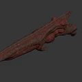 Black And Red Modern Weapon With Metal Body Ergonomic Grip And Tactical Design
