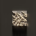Contemporary Geometric Wall Decor With Illuminated Pattern And LED Lighting Design