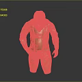 Golden Animal Statue In Standing Pose Wearing Jacket And Pants On Gray Background