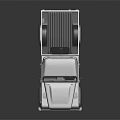 Silver Vintage Pickup Truck With Open Bed Front Grille And Rugged Design